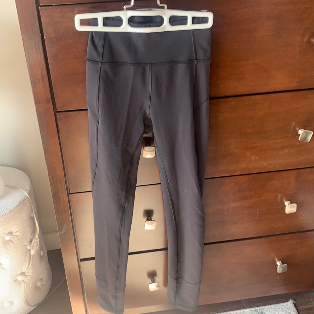 Black high rise lululemon leggings